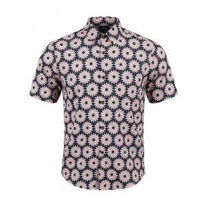 Ted Baker London Floral Short Sleeve Shirt Size 4 (M) • Black Rose Bold Pattern